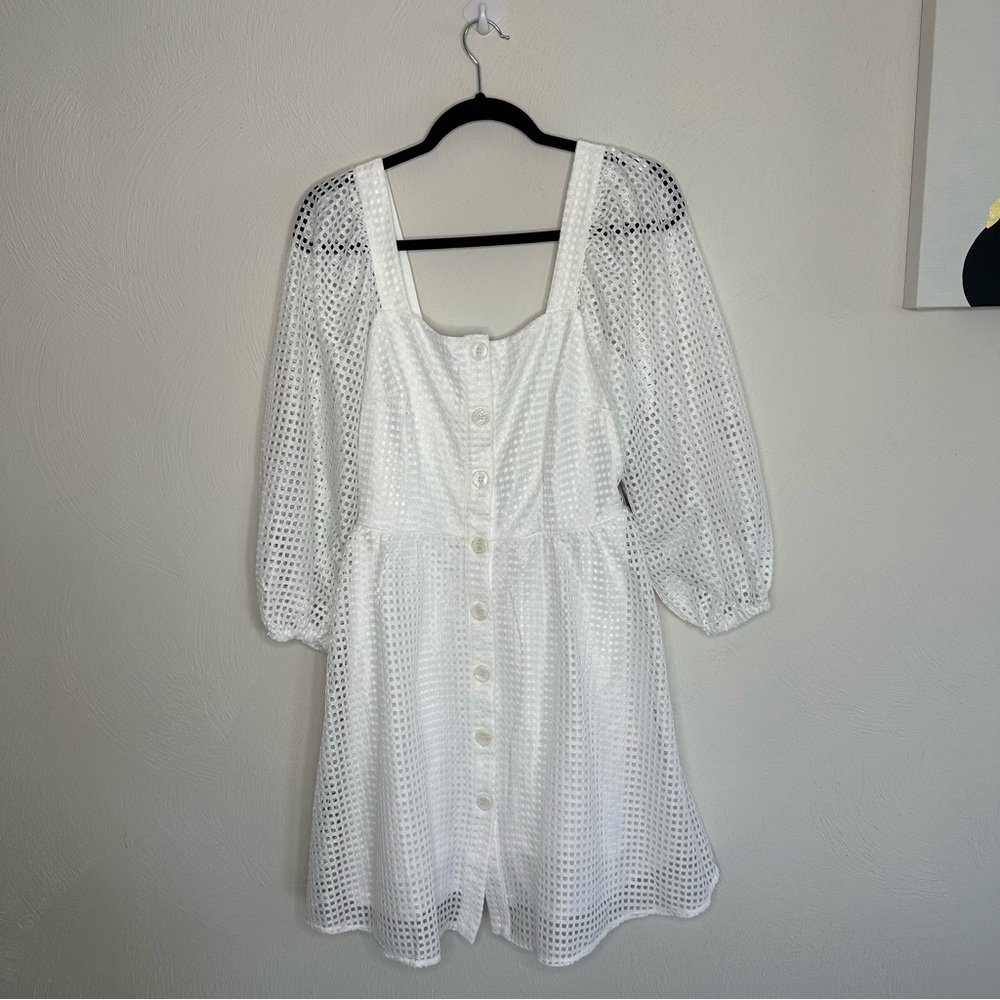 NWT New York and Company Lace Net Dress Size Large
